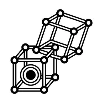 Vr circular camera 3d panorama outline 库存插图
