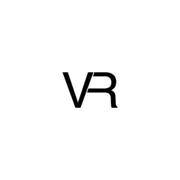 VR company linked letter logo. Innovation device. Stock Illustration