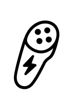 VR controller Flat Icon Perfect for Web, UI Design, and Graphic Design. 스톡 일러스트