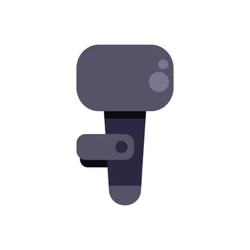 Vr controller simulating holding experience with hand strap Stock Illustration