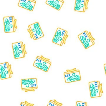 Vr design in car building vector seamless pattern Stockillustratie