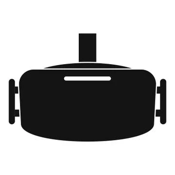 Vr device icon, simple style Illustrazione stock
