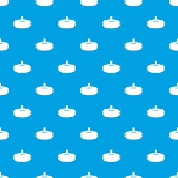 Vr device pattern seamless blue Illustrazione stock