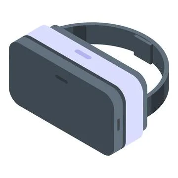 Vr game goggles icon, isometric style Stock Illustration