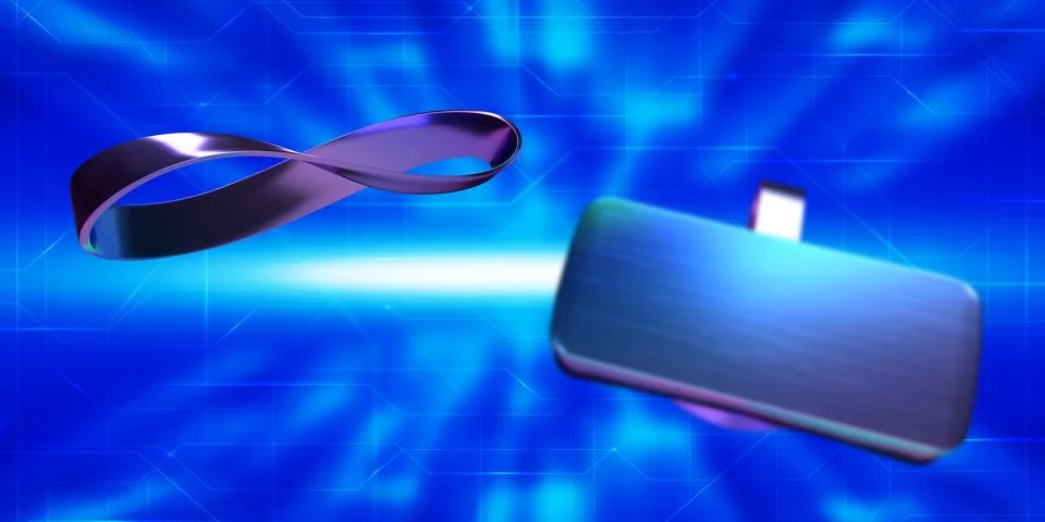 Vr game virtual reality sunglass symbol cyber media network future energy p.. Stock Illustration