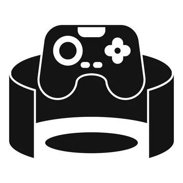 Vr gaming headset with controller invites players into immersive virtual real 스톡 일러스트