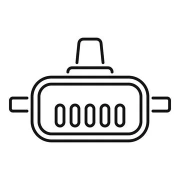 Vr glasses for gaming showing loading code on display Stock Illustration