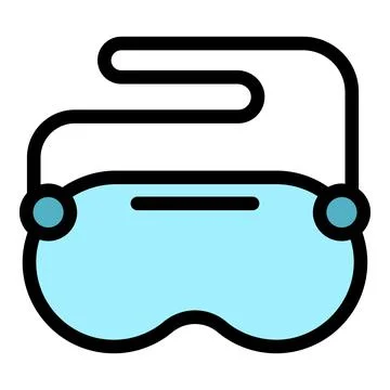 Vr glasses headset icon representing virtual reality experience Stock Illustration