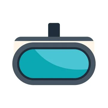 Vr glasses headset providing virtual reality experience Stock Illustration