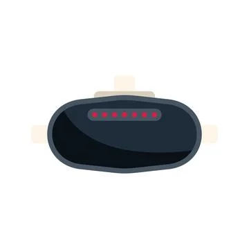 Vr glasses headset showing red indicators working Stock Illustration