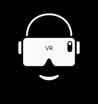 VR glasses / headset for smartphone vector illustration Stock Illustration