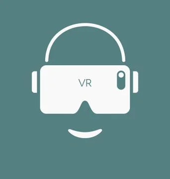 VR glasses / headset for smartphone vector illustration Stock Illustration