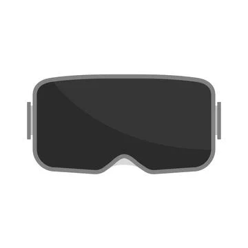 VR glasses headset. Virtual reality helmet. Vector stock illustration. Isolat Stock Illustration