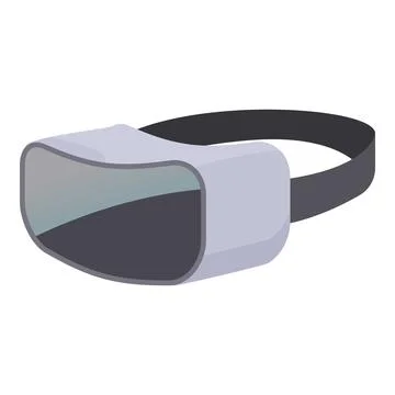 Vr glasses icon cartoon vector. Computer learning headset 스톡 일러스트
