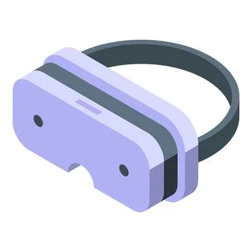 Vr glasses icon isometric vector. Platform reality Ilustración de archivo