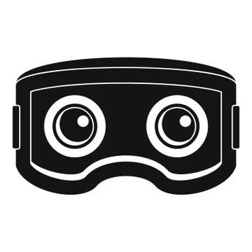Vr glasses icon, simple style Stock Illustration