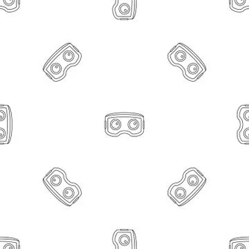 Vr glasses pattern seamless イラスト素材