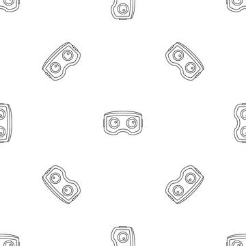 Vr glasses pattern seamless イラスト素材