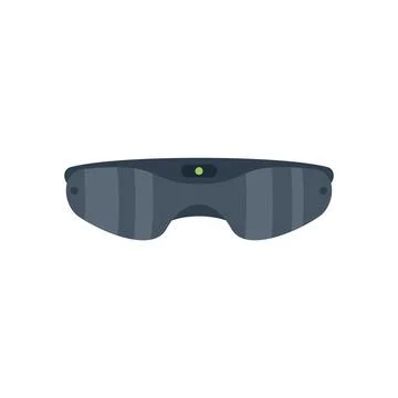 Vr glasses showing augmented reality interface 스톡 일러스트