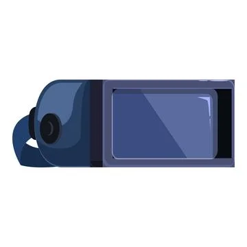 Vr glasses showing empty screen displaying digital interface Illustrazione stock