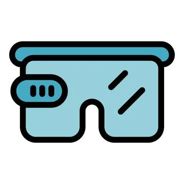 Vr glasses showing loading status, futuristic virtual reality headset 스톡 일러스트