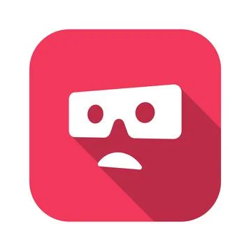 VR glasses for smartphone vector illustration. Virtual reality gear box for s Stock Illustration