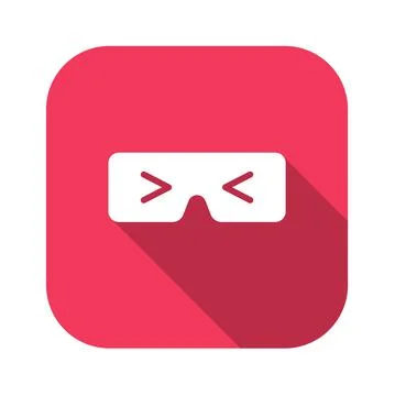 VR glasses for smartphone vector illustration. Virtual reality gear box for s Stock-Illustration