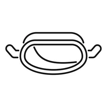 Vr glasses virtual reality headset showing immersive experience icon Stock Illustration