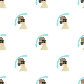 VR goggles pattern seamless vector Stock Illustration