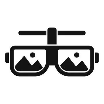 Vr googles icon simple vector. Minimal control design 스톡 일러스트