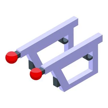 Vr handles icon isometric vector. Virtual ai Ilustración de archivo