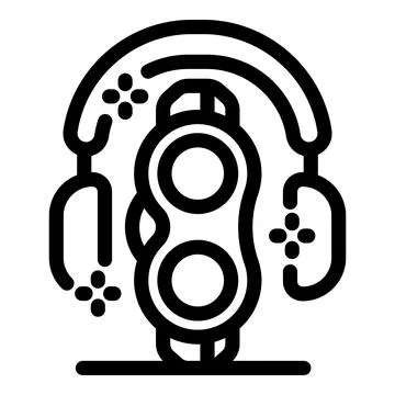 Vr headset connecting to wireless controllers, creating immersive gaming ex.. Stock Illustration