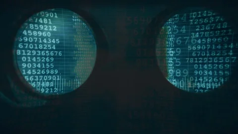 VR Headset Connection Source Code Augmented Reality Flow Stock Footage 104661811