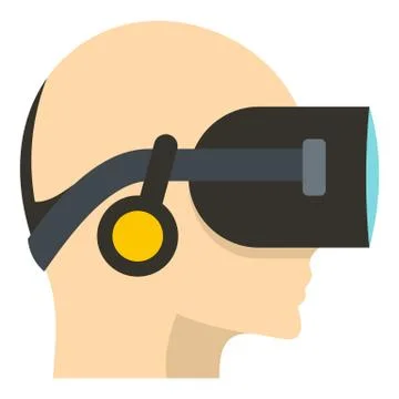 VR headset icon isolated Illustrazione stock