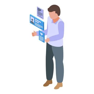 Vr headset icon isometric vector. Virtual reality 库存插图