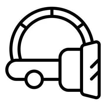Vr headset icon outline vector. Digital platform Stock Illustration