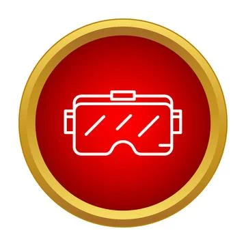 Vr headset icon representing virtual reality technology Stock Illustration