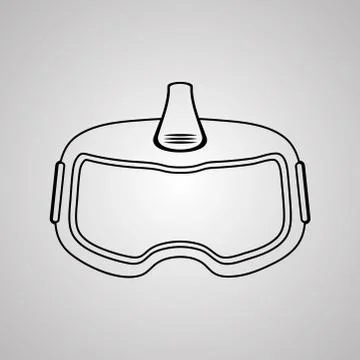 VR headset icon vector illustration Stock Illustration