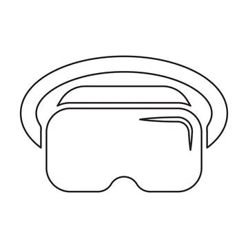 VR headset icon vector Virtual reality symbol for graphic design, logo, websi 스톡 일러스트