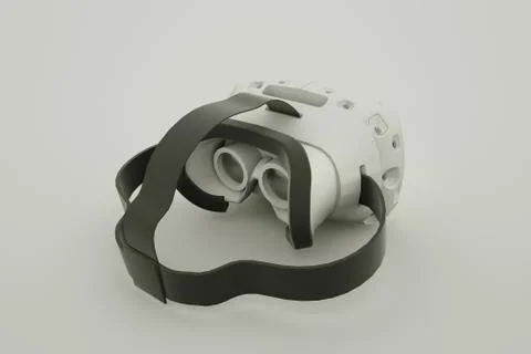 VR headset isolated on white background. 3d illustration Stock Photos