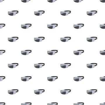 Vr headset pattern creating a digital technology background Stock Illustration