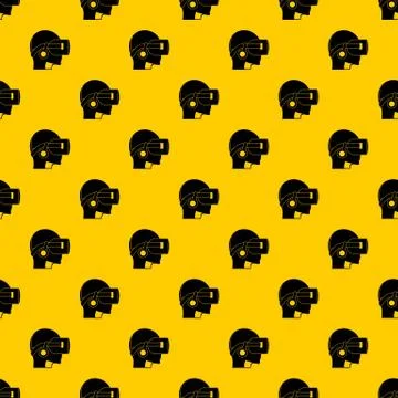 Vr headset pattern vector Stockillustratie