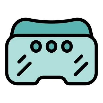Vr headset providing immersive virtual reality experience 库存插图