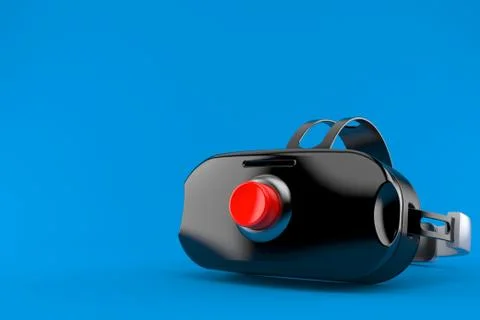 VR headset with push button Illustrazione stock