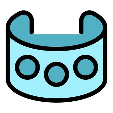 Vr headset showing immersive virtual reality experience Stock Illustration
