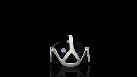 VR Headset turns on itself Stock Footage 243728891