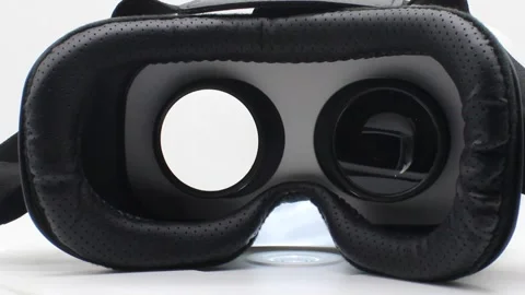 VR headset video with selective focus Stock Footage 251166781