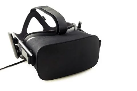 VR headset - virtual reality glasses for simulation of reality for different Stock Illustration