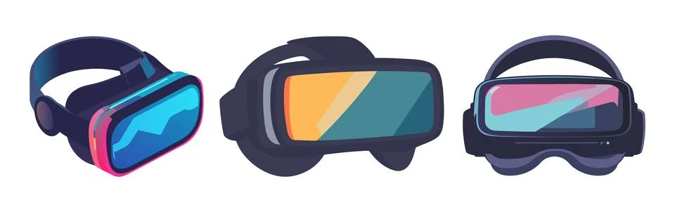 VR Headset Virtual Reality Glasses Stock Illustration