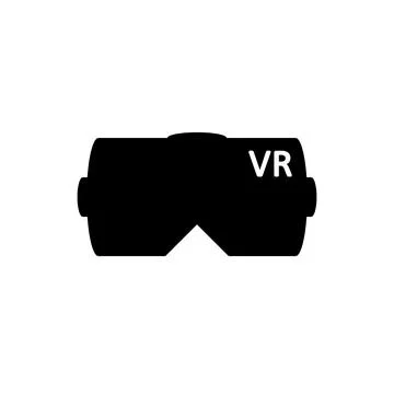VR helmet icon. Illustrazione stock